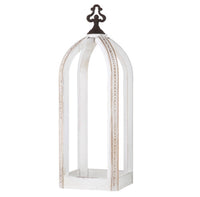 Whitewash Square Base 21” Lantern.